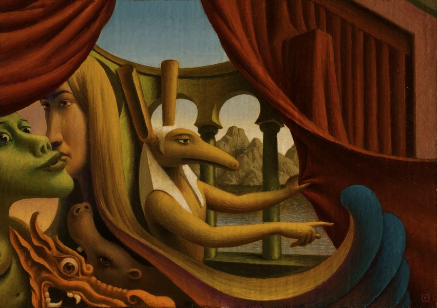 Liscense   3.5x7 oil on cotton on panel  1991-2010
private collection