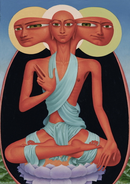 Mani Pinxit  9.5x12.5 oil on paper on panel  1990/2006
private collection
