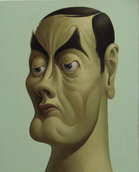 The Mandarin  8x10 oil on paper on panel  1992/2009
private collection
