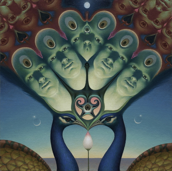 Brotherhood of Ancient Kings 16.5x16.5 oil on cotton on panel
private collection  1994-2011