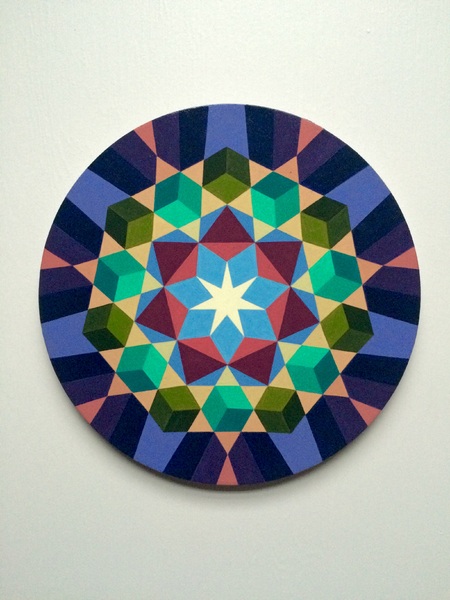 Bruno's Dice   
9"
acrylic on wood
2012
private collection