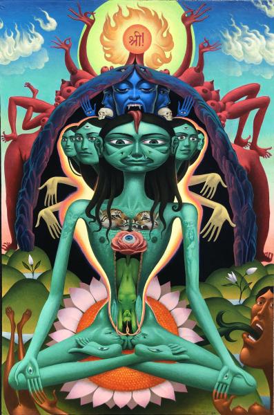 The Ascetic Anima
12x18
gouache and acrylic on paper mounted on masonite
1992/202private collection