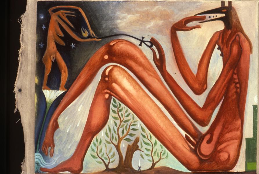 Set and Isis in the Storm
30x42
oil on canvas
1995