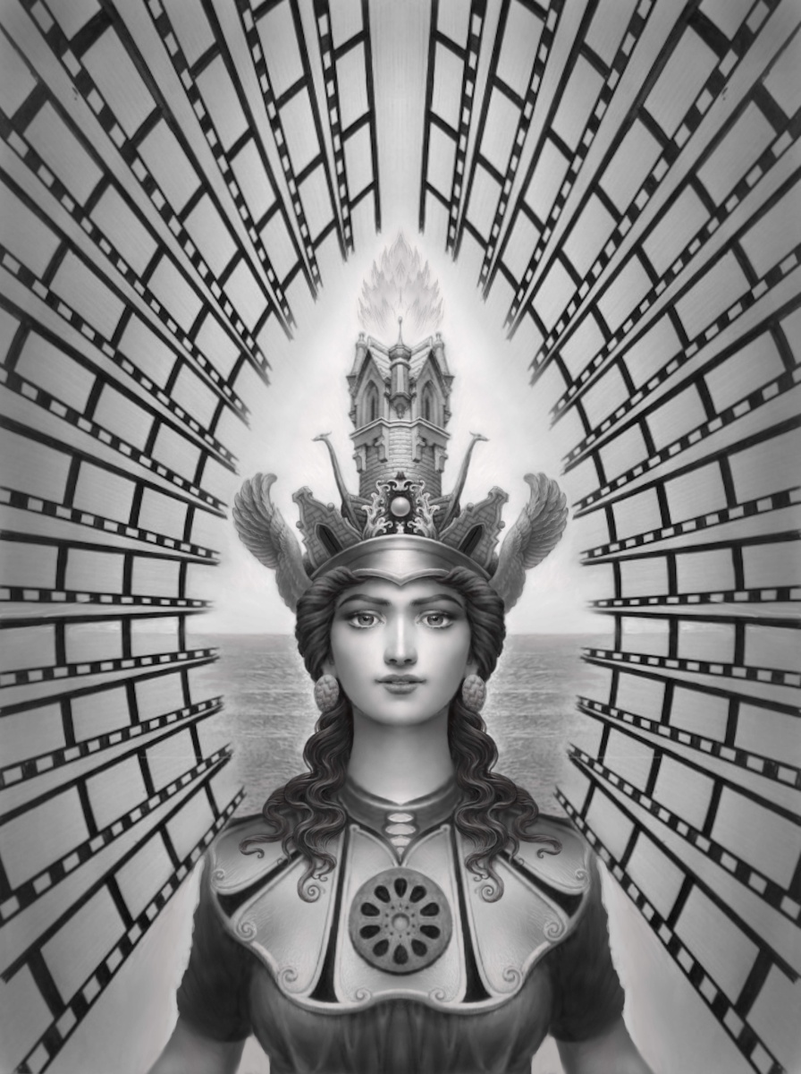 The Muse of Film
wacom pad and P.E. painting software
2024